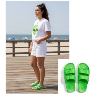 Freedom Moses Molly Green Sandals Chill size 7 or 8 RTL 49 NEW WITH TAG